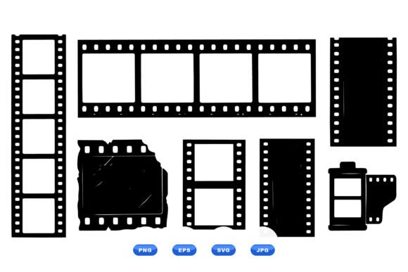 Download Vintage Film Strip Clipart Set - Vintage film Collection