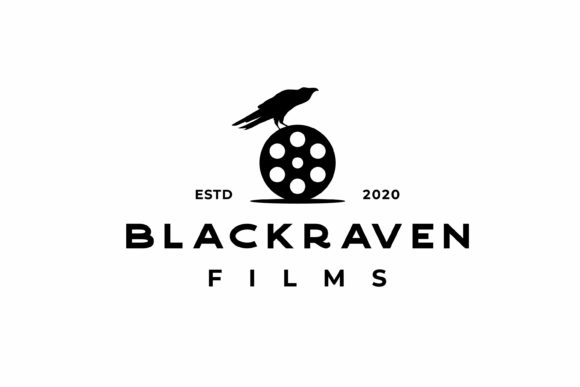 Download Vintage Film Roll with Crow Raven Logo - Premium Resources